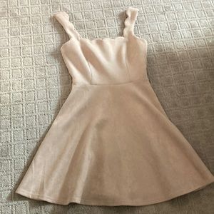 Nude Knee Length Dress